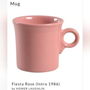 Fiesta Classic Ring Handle Coffee Cups. EUC. Pristine condition.